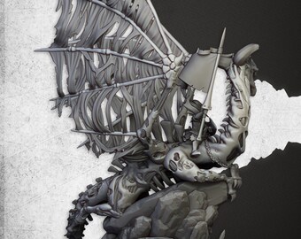 seigneur vampire sur Drago liche hauteur 27 cm