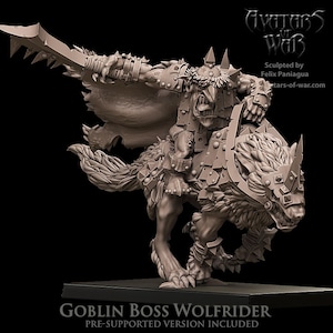Goblin Chief on Wolf, Avatars of War