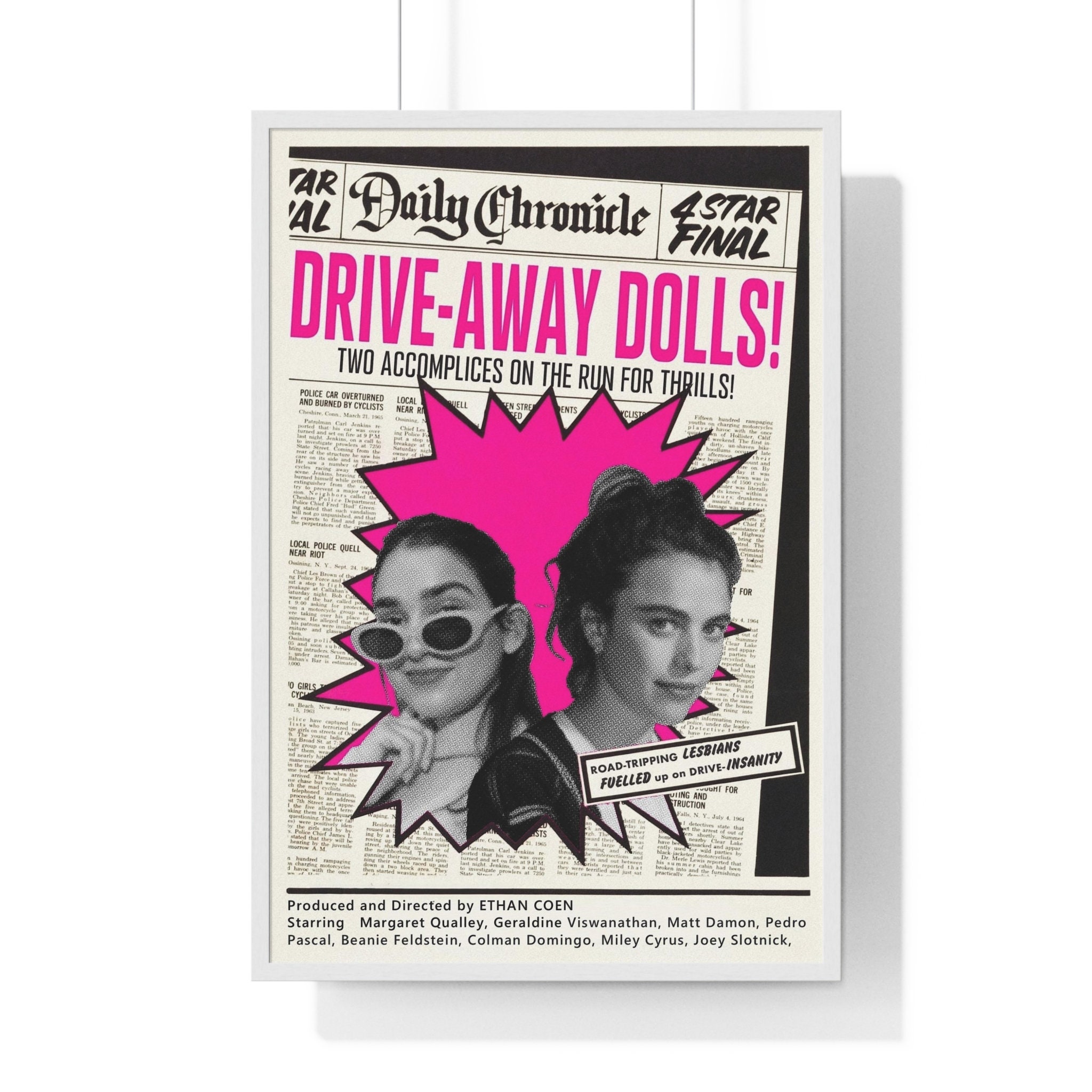 Drive-Away Dolls 2024 Movie Poster, Movie Poster