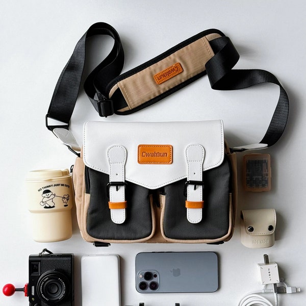 Personalized Leather camerabag, ultra lightweight camera bag, camera crossbodybag megagear camera bag, DSLR camera bag, camera travel bag