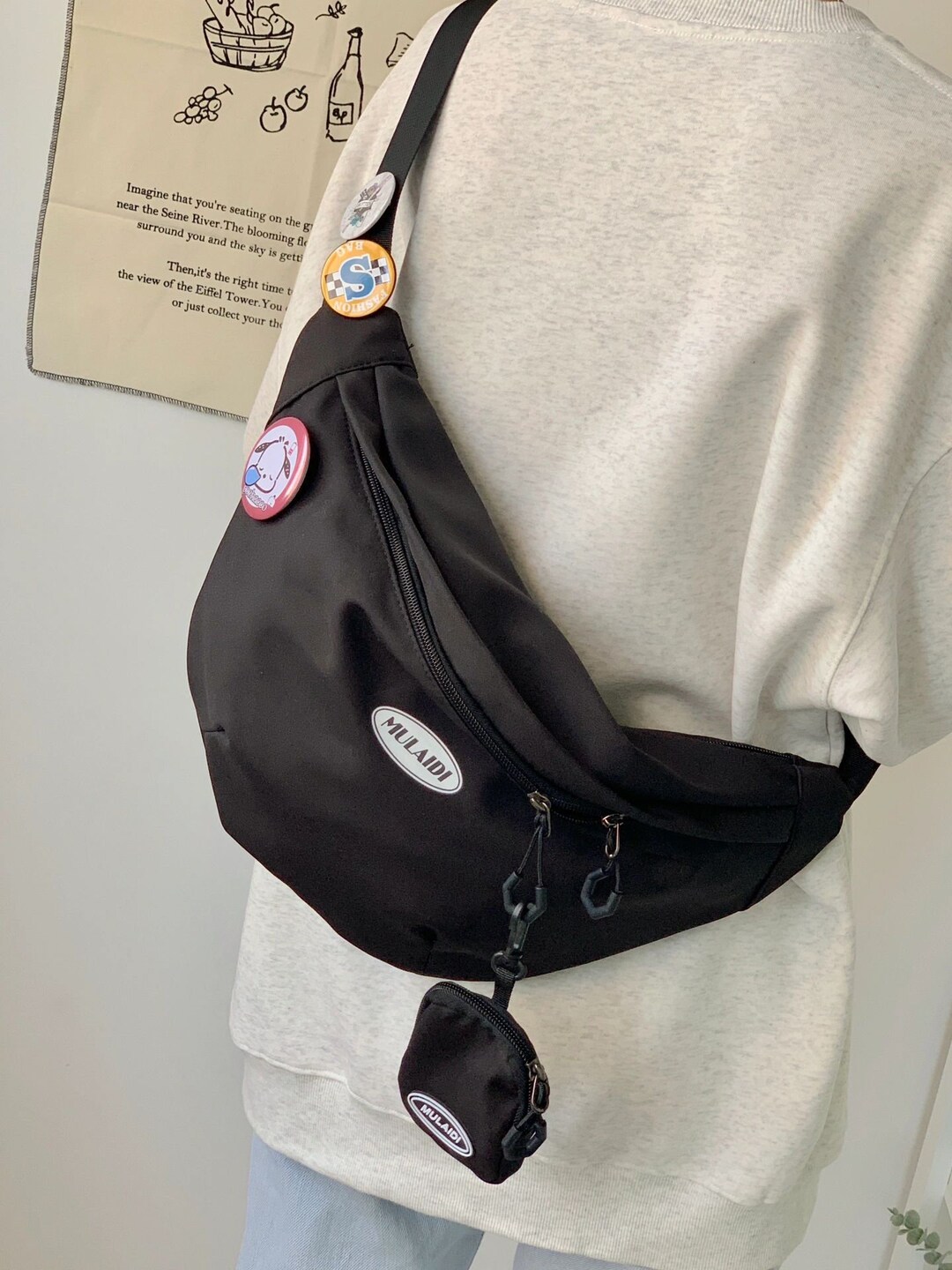 Nylon Crossbody Bag Nylon Sling Bag Cross Body Nylon Bag Etsy