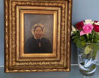 18th century portrait gilded frame