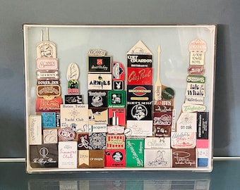 Pop art Chicago clubs matchsticks collage