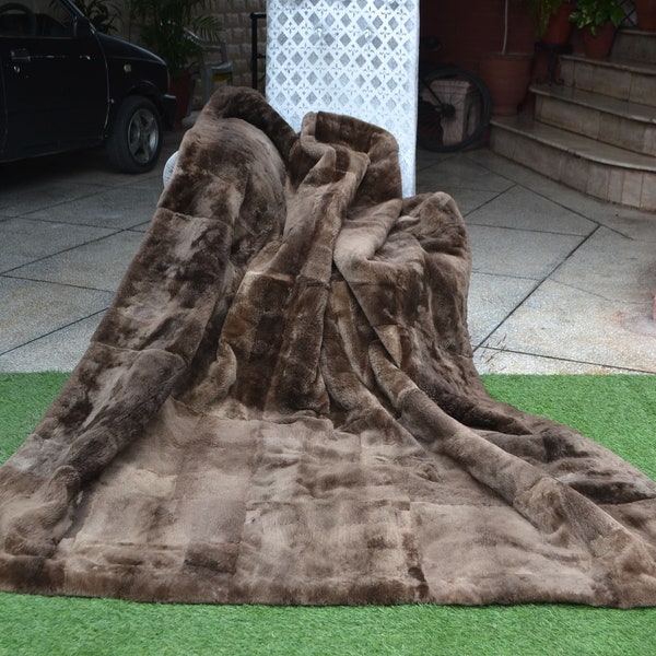 Real Furs Blanket Etsy