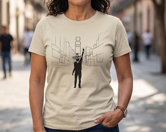 Mexican Charro NYC Graphic Tee | Mexican American Pride Shirt | Times Square Unisex T-Shirt | Cultural Gift for Him or Her | Father's day