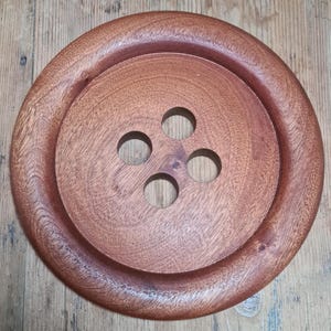 Giant wooden button