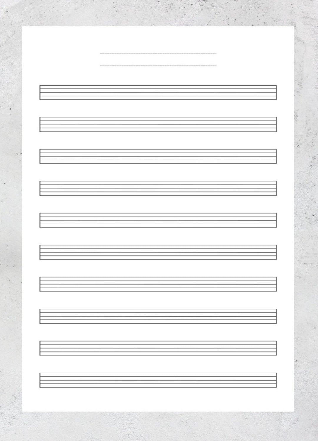 A4 Blank Sheet Music US Letter Printable Sheet Music Manuscript A4 Blank Sheet Music US Letter Printable Sheet Music Manuscript