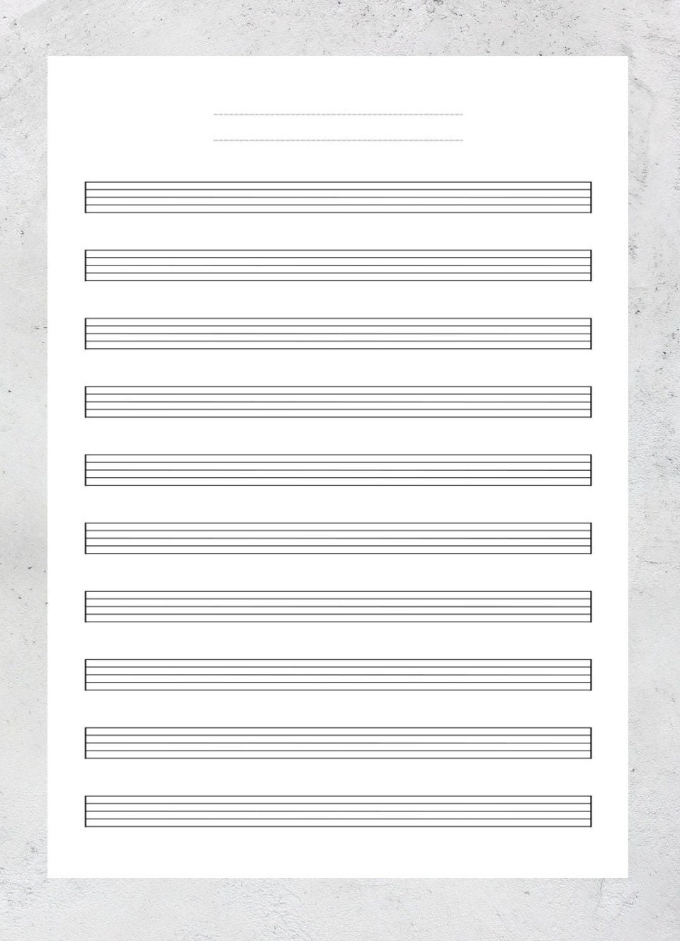 Blank Sheet Music - Printable PDFs by Madison ♫ ♪ ♪