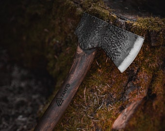 Forged Axe, Axe, Camping Axe, Bushcraft Axe,  Handforged from Hardened Carbon Steel, Hand Forged Axe,forest axe