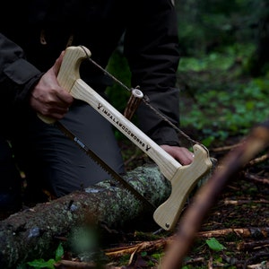 Bow Saw, Buck Saw, Swedish Bow Saw,  Bowsaw with Carrying Case, New Year Gift