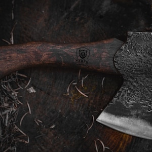 Carving Axe, Bushcraft Axe, Wood Carving Tool, Carving Tool, , Bushcraft Gear, Camping Gear, Mini Carving Hatchet, Woodsman Gift