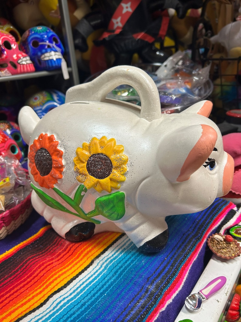 Alcancías De Puerco. Handmade Piggy Bank, Handmade, Hand Painted. Home