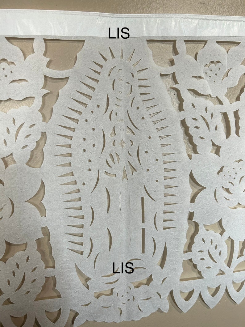 Papel Picado Virgen de Guadalupe. Fiesta - Etsy México