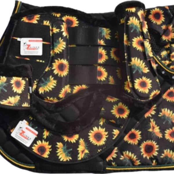 Sunflower Horse Saddlepad Etsy