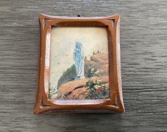 Acuarela de WM Mitchell: La Virgen en Cape Trinity