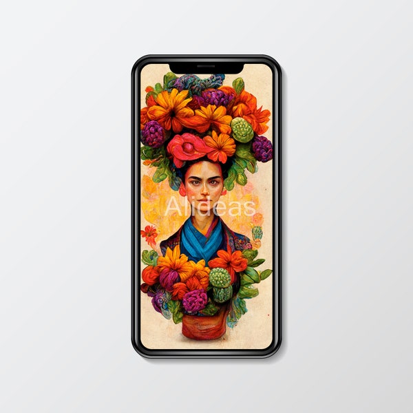 Iphone Wallpaper. Android Wallpaper. Phone Wallpaper. Wallpaper Frida Kahlo inspired.