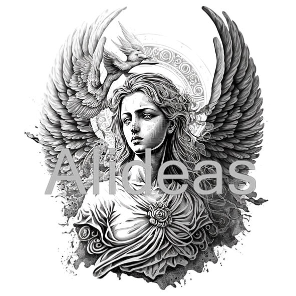 A Little Angel in Humble Prayer Stock Illustration  Illustration of  symbol kneeling 115945599