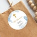 Editable Mi Bautizo Stickers, Spanish Favor Tag, Boy Baptism Sticker ...