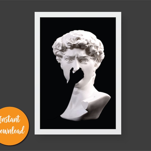 Bathroom Wall Art Nose Holding - Etsy