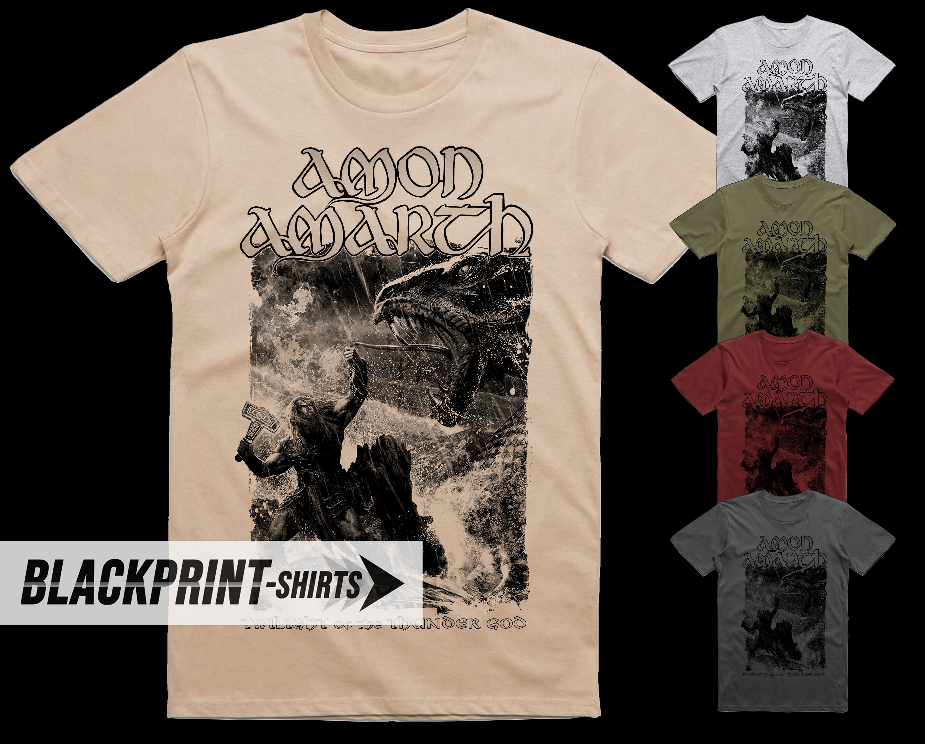 Amon Amarth Twilight of the Thunder God Album Cover T Shirt 18 - Etsy