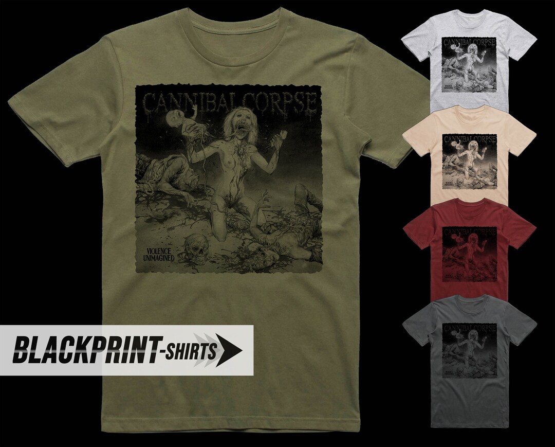 Cannibal Corpse Violence Unimagined Album Cover T Shirt 18 Etsy
