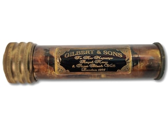 Vintage Style Kaleidoscope for Personal Use & Modern Gift made with Golden Brass in Old Brass Antique Finish, Collectibles, Gift, Decorative