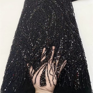 beaded dress material Beaded 3D Floral Lace Fabric For Bridal, Quinceañera & Dance Dresses | Lace USA main image 0