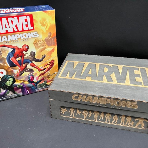 Marvel Champions - Triple Storage Box with optional extender - Sleeved