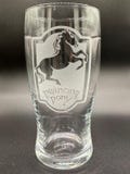 Prancing Pony - Pub Sign - Lord of the Rings - Engraved Pint Glass