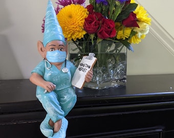 Hometown Heroes – Nurse Garden Gnome Statue ‘Florence’ – Commemorative Special Edition 10” H Shelf Sitter Figurine