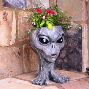 Muggly Alien Mother Aurora 15″ Planter Pot for Patio & Garden