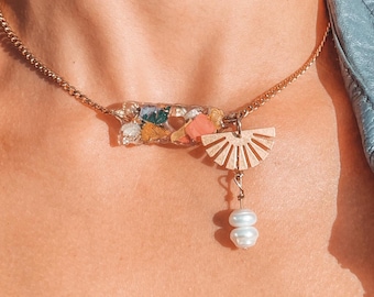 Collar en Acero Inoxidable con mapa de Puerto Rico (Mi Isla Bonita)