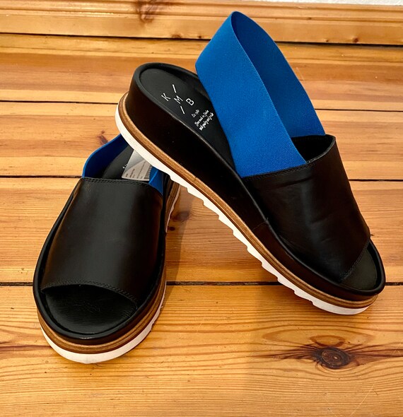 KMB Sandals Platform Leather 39 New Etsy