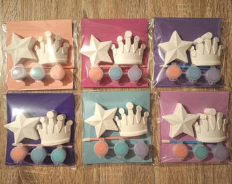 Princess Craft Kit-Gift Set Party Favours-Paint Set-Unique Party Bag Favour/Fillers-Craft Party Idea-Kids Girls Party Bags-Princess Party