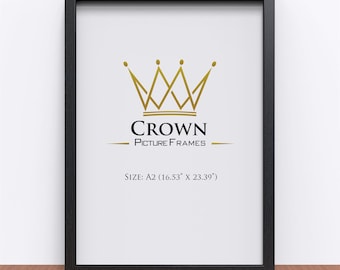 A1 Black Wood Photo Frame: 59.4 x 84.1 cm Poster Frame