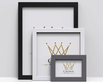 Sleek MDF Photo Frames: 10 Colors, Small to Large Sizes