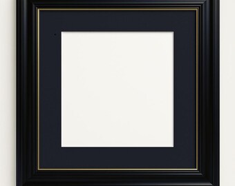 Black & Gold Ornate Picture Frame: Shabby Chic Vintage Style