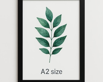 Black A2 Picture Frame: MDF with Styrene Safety Glass