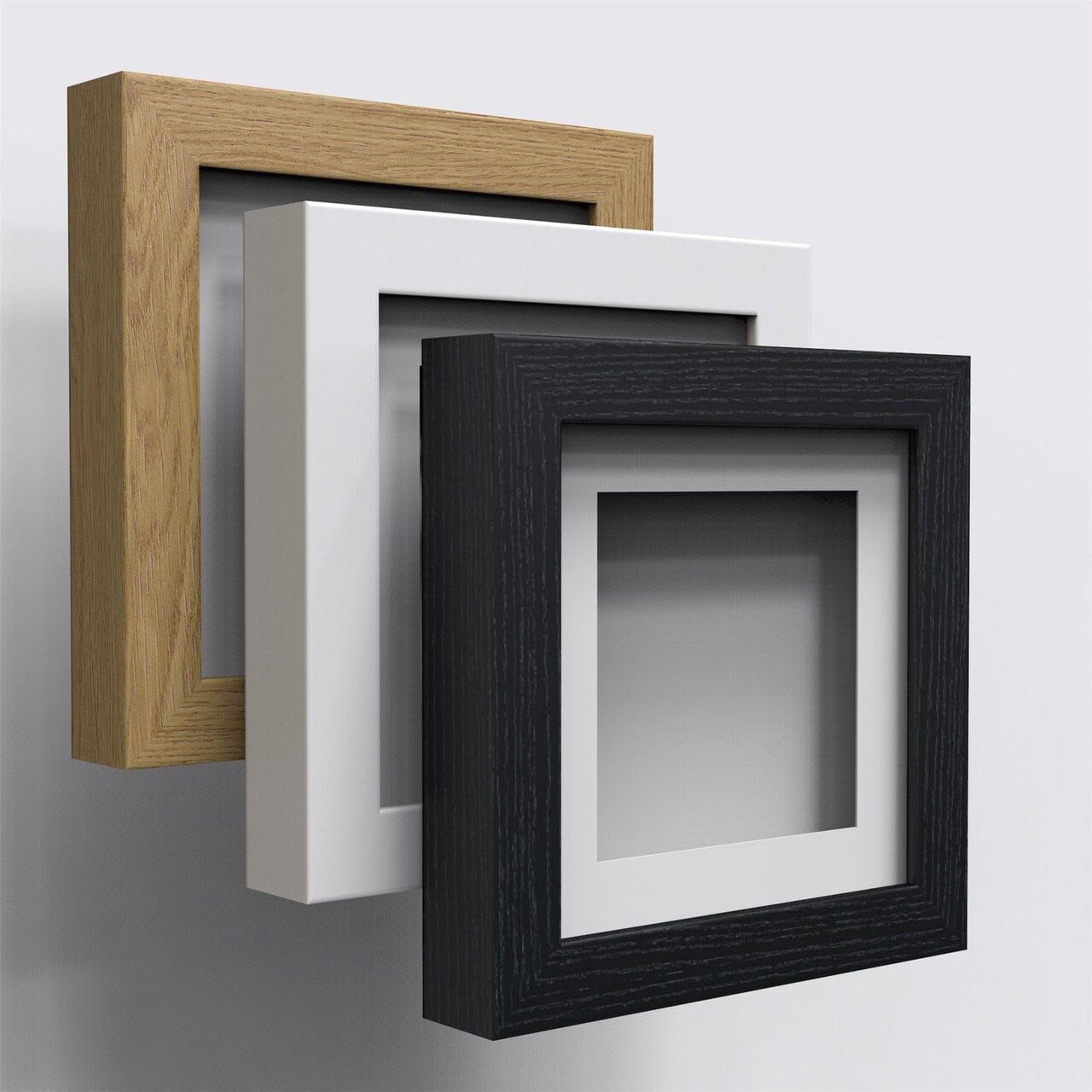 3D 1 Deep Box Picture Frame Display Memory Box White Etsy