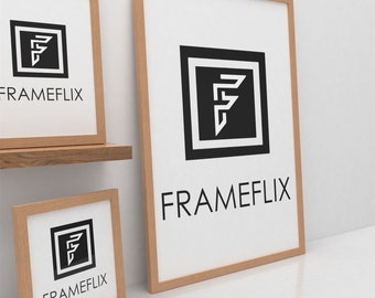 FrameFlix Oak Photo Picture Poster Frames Large Square Small a1 a2 a3 a4 a5