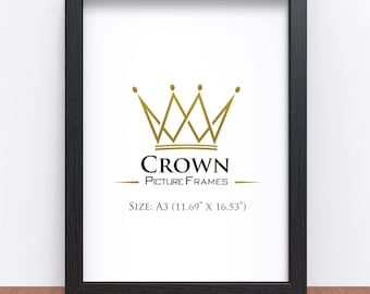 Black Oak A3 Photo Frame: 29.7 x 42 cm, Portrait Landscape