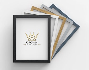 Modern Photo Frame: Black, White, Oak, Grey - All Sizes