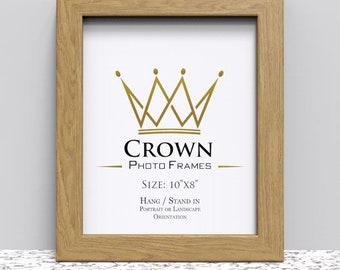 Black White Oak Photo Frame: 10x8 Picture Frame