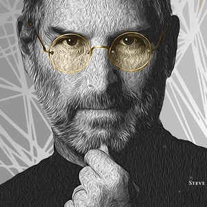 Steve Jobs Digital Art Frame