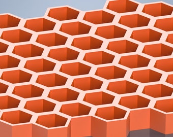 Repeatable Honeycomb Pattern STL File For 3D printing