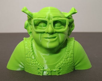 Danny Shrekito cursed Figurine -  Meme Ornament - 3D printed - Danny DeVito Shrek mashup