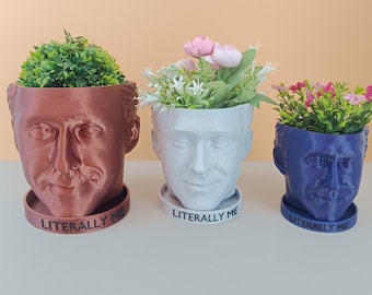 Ryan Gosling Kruklåda för krukväxter och suckulenter - 3D-utskriven - 20 färger - Pennhållare