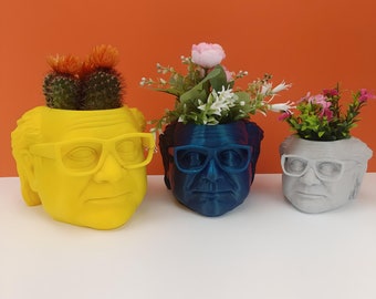 Plantador Danny DeVito para plantas de interior y suculentas - Frank Reynolds - Impreso en 3D