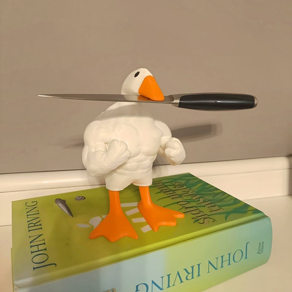 Buff Duck Figur - Gans ohne Titel - Meme Ornament - Schlüsselhalter magnetisch - Werkzeughalter magnetisch - 3D gedruckt