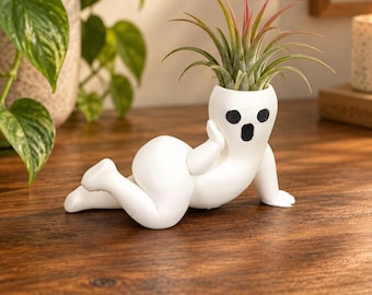 Ghost Air Plant Holder –  Funny Halloween Planter